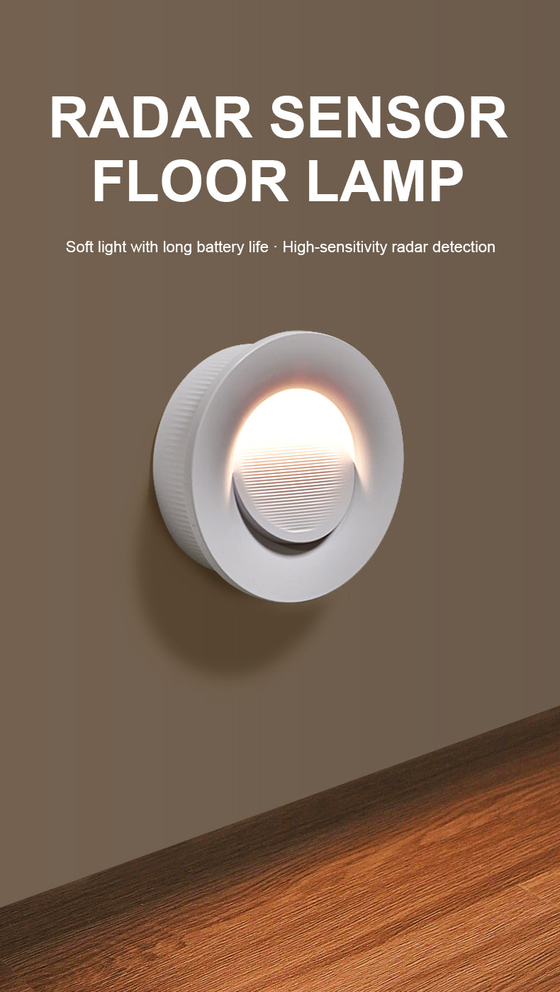 Market-Validated | Radar Motion Sensor Night Light | Rechargeable Round LED | 3 Modes & Magnetic Mount | B2B Wholesale