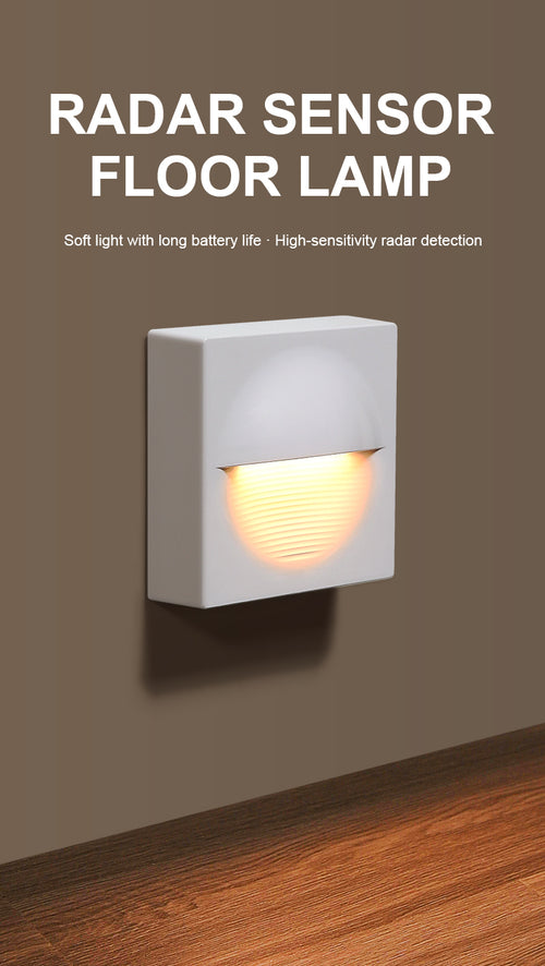 Market-Validated | Square Radar Motion Sensor Night Light | 3000K Warm White & Eye-Caring | Rechargeable, 3 Modes | B2B Wholesale