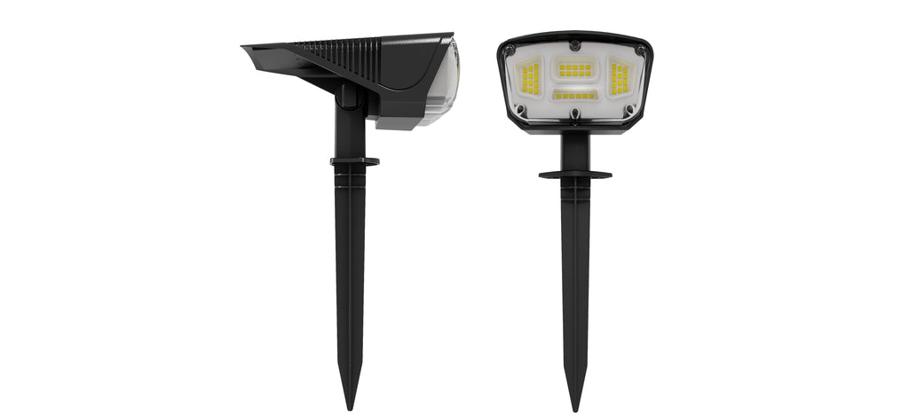 Verified Bestseller | 42 LED Solar Spot Light 2-Pack | Dual-Use Stake & Wall Mount | 3 Modes, IP65 | B2B Wholesale