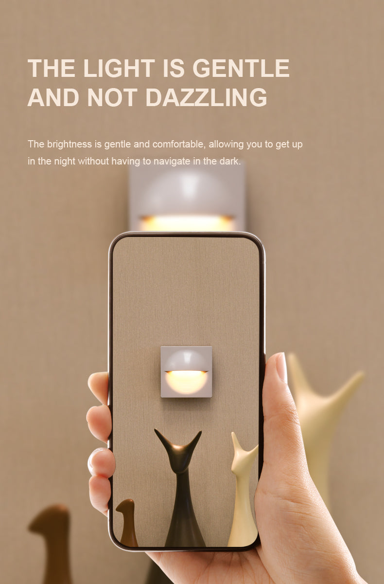 Market-Validated | Square Radar Motion Sensor Night Light | 3000K Warm White & Eye-Caring | Rechargeable, 3 Modes | B2B Wholesale